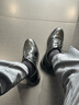 波图蕾斯皮鞋男士系带轻便百搭正装商务休闲鞋低帮耐磨 9333 黑色 42 实拍图