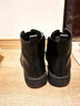 回力男鞋马丁靴男英伦风潮鞋冬季加绒复古机车高帮男靴工装皮靴子棉鞋 黑色 42 实拍图