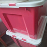 禧天龙（Citylong）塑料衣物收纳箱玩具整理箱49L 玫红色 1个装 不带轮 实拍图