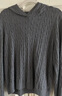 优衣库女装可机洗纽花针织连帽套头衫/25秋冬新款478871 06 铅灰色 L /160/88 实拍图