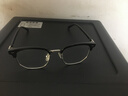 戴申理工男半框眼镜痞帅斯文败类近视眼镜男女可配度数眼睛镜框 0度平光防蓝光 实拍图