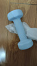 Keep 彩色浸塑哑铃 男士女士家用健身肌肉手臂塑形轻重量水蓝 2kg*2 实拍图