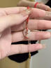 芯奢锦鲤平安扣手链女士玉色红手绳女蛇年生日纪念情人节送女朋友礼物 手链+精美礼盒 实拍图