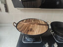 王源吉铁锅炒锅铸铁锅双耳苏锅王老式家用圆底无涂层龟纹大肚炒锅36cm 实拍图