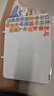 得力40*30cm银色桌面手持小白板 可擦写单面桌面写字板 磁性儿童家用教学小黑板记事备忘提示板 实拍图