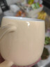 盛樱咖啡杯子男女情侣水杯牛奶杯子陶瓷马克杯陶瓷杯卡通 带盖子茶杯 卡通熊 米黄 实拍图