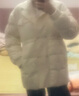 太平鸟女装冬季双面呢拼接羽绒服A1ACD4288 米白 L （建议拍小一码） 实拍图