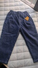 巴拉巴拉童装儿童牛仔裤男童女童加绒裤子秋冬宽松哈伦裤 牛仔深蓝88301 110 cm 实拍图