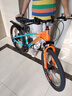 凤凰山地自行车男女变速山地车碟刹青少年儿童自行车学生单车 星际 橙蓝【变速+辐条轮】 22寸【适合130-170cm】 实拍图