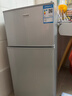 长城（GREAT WALL FRIDGE）家用迷你小冰箱小型冷冻冷藏保鲜宿舍出租房办公室节能省电双开门电冰箱 银色108L【一级能效 全国联保】 实拍图