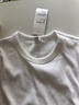 优衣库女装柔软罗纹圆领T恤长袖纯色基础款474400 479590 470124 479590/00白色 S 实拍图