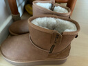 百丽君妍同款小暖炉2代保暖御寒雪地靴女商场D1K2DDD4 棕色 38 实拍图