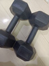 艾美仕（AiMeiShi）哑铃男士健身家用器材女练臂肌一对六角包胶亚玲环保套装组合学生 10KG 一副（左右手各5公斤） 实拍图
