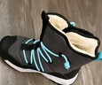 探路者（TOREAD）旗舰 儿童雪地靴男女中大童鞋加绒款防滑棉鞋冬靴子 黑色绿色  38 实拍图