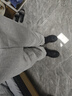 adidas情侣款加绒加厚直筒束脚运动裤男女秋冬阿迪达斯官方轻运动   中麻灰（推荐女生选小一码）   XL 实拍图