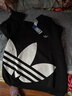 adidas经典时尚宽松抓绒圆领卫衣套头衫男女秋季阿迪达斯三叶草 黑色 M 实拍图