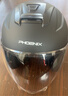凤凰（Phoenix）新国标A类3C认证电动车摩托车头盔双镜片防雾防风保暖哑黑 男女四季通用电瓶车3/4半盔冬季安全帽 实拍图