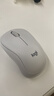 罗技（Logitech）M221 轻音鼠标 无线鼠标 办公鼠标 对称鼠标 带无线微型接收器 米白色 实拍图