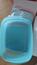 特百惠（Tupperware）长方饭盒1L可微波加热学生上班族午餐饭盒便携密封便当盒 马卡蓝 实拍图