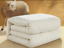 富安娜家纺 羊毛被冬被澳洲羊毛被100%纯羊毛被芯单人双人被子 【冬厚被】100%澳毛+纯棉面料-臻品 230*229cm 实拍图