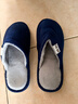 回力日系柔软情侣棉拖秋冬家居室内保暖棉鞋男款HL0006蓝色40-41码 实拍图
