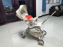 丸丫T6-2遛娃神器高景观婴儿推车可坐可躺轻便折叠可换向香槟金PLUS 实拍图