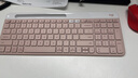 罗技（Logitech）时尚系列 K580 键盘 蓝牙键盘 办公键盘 无线键盘 便携超薄键盘 笔记本键盘 平板键盘  茱萸粉 实拍图