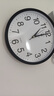 北极星（POLARIS）挂钟时尚创意客厅钟表静音简约石英钟30cm 2842黑色 实拍图