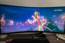 AOC 34英寸 带鱼屏 WQHD 广色域 180Hz HDR10  出厂校色 旋转升降 21:9曲面电竞电脑显示器 CU34G3X 实拍图