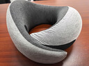 OSTRICHPILLOW鸵鸟U型枕旅行飞机枕办公室午休u形护脖枕头 U型护颈枕-黑灰色 实拍图