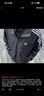adidas休闲简约三条纹梭织立领夹克外套男装秋季阿迪达斯三叶草   黑色（推荐选大一码）   L 实拍图
