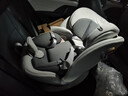 贝倍适儿童安全座椅汽车通用0-4-12岁宝宝婴儿旋转车载isofix便携坐椅 尊享灰（硬接口+上拉带+侧防） 实拍图