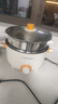 荣事达（Royalstar）电煮锅多功能蒸煮煎炒一体电热锅宿舍学生煮面锅家用电火锅一锅多用途电炒锅炒菜不粘锅插电小电锅 多功能电煮锅【带蒸笼】送8礼 特厚款24cm（适合2-3人） 实拍图