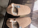 回力纯色全包棉鞋情侣室内外防滑保暖棉拖鞋HLX0233棕色42-43码 实拍图