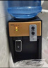 米立尔 饮水机小型家用桶装水台式迷你型冷热型制冷制热桌面宿舍学生饮水器新款 欧式【温热】前置开关-香槟金- 温热型 实拍图