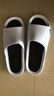 回力拖鞋男士厚底防滑浴室一字拖休闲外穿耐磨凉鞋SDJ-3A77 白黑46-47 实拍图