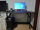 皆客折叠桌电脑桌家用书房书桌电竞桌游戏桌学习桌简约办公桌长条桌子 【加厚钜惠大尺寸】黑色120*60 实拍图
