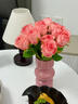 京东鲜花高档玫瑰花8支逼真仿真花假花摆设客厅餐桌装饰摆件拍照摄影道具 实拍图