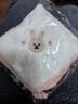 【洁丽雅同厂】婴儿刺绣小方巾超柔新生宝宝儿童洗脸擦手24*24cm 体验装1条 实拍图