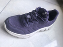 足力健老人鞋中老年春秋季健步轻便软底送妈妈休闲散步鞋2431369J 紫-女  38 实拍图