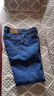 AEMAPE高端苹果男士100%纯棉牛仔裤春秋款宽松阔腿高腰深裆宽腿大码长裤 【厚款】深蓝色 34  (2尺7) 实拍图