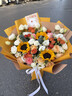 馨仪鲜花速递玫瑰向日葵康乃馨花束生日礼物全国同城配送 向日葵玫瑰混搭花束 实拍图