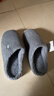 京东京造【厚底防滑】棉拖鞋男士冬季室内居家毛拖保暖半包深灰色44-45 实拍图