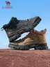 骆驼（CAMEL）工装马丁靴城市户外中帮登山厚底徒步鞋 G14W342614 夜黑色 43  实拍图