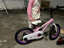优贝（RoyalBaby）儿童自行车男女镁合金单车 月亮系列4-7岁 宇航员16寸 粉色 实拍图