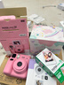 富士instax miniSE 一次成像拍立得相机 旅行 智能 拍照 礼物 粉色 套餐2：官配内容+白边20张+SE硅胶套 实拍图