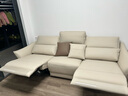 林氏家居零靠墙电动功能沙发客厅新款皮艺直排沙发加厚生态牛皮家具G050 双电动位|2.6m|奶酪白|生态牛皮 实拍图