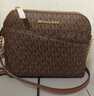 MICHAEL KORS礼物轻奢MK女包JET SET TRAVEL斜挎贝壳包 中号 深棕色/橡果棕 实拍图