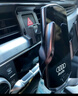 米将奥迪车载手机支架无线充电器a6l/a4l/a8l/q5l/q3导航支架汽车用品 奥迪专用【智能黑色】 19-26款奥迪A6L/A7 实拍图