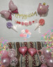多美忆生日场景布置女孩生日气球儿童道具氛围装饰快乐桌飘装扮粉色套餐 实拍图